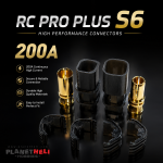 RCPROPLUS Pro-S6 Supra X Battery Connector  Black Pair